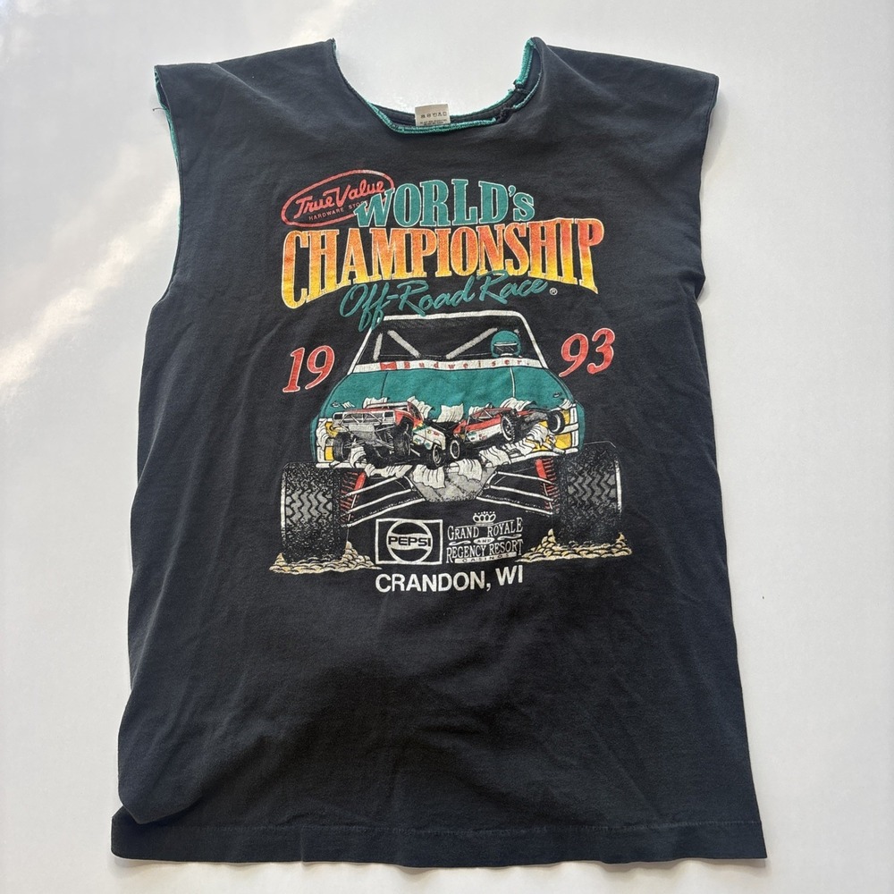 Vintage 1993 Off Road Racing World Championship Budweiser True Value T-Shirt L